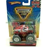 Hot Wheels Monster Jam 2010, The Felon # 37 75, Flag Series. 1:64 Scale (Small Truck).