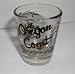 OREGON COAST BLACK AND GOLD SHOTGLASS