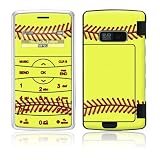 Softball Design Protective Skin Decal Sticker for LG enV2 VX9100 Cell Phone