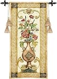 Review ArtExpression  / Eden's Botanical I - Artist: Augustine - Fabric Size: 22.00 by 53.00 inches Wall Tapestry with hanging rods and tassels included