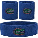 University of Florida Gators Headband Wristband Combination Set with NCAA College Sports Team Logos