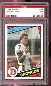 1984 Topps #63 John Elway RC ROOKIE 7 NM Graded Football Card - PSA/DNA Certified - NFL Slabbed Rookie Cards