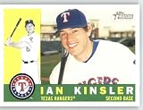 Ian Kinsler / Texas Rangers - 2009 Topps Heritage Card # 34 - MLB Baseball Trading Card in Screwdown!