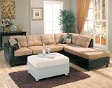 Harlow Right L-Shaped Two Tone Sectional Sofa by Coaster Furniture