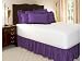 Twin Grape Poly/Cotton Ruffled Bedskirt, 14