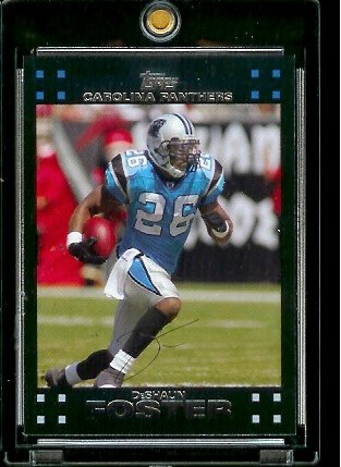 2007 Topps Football # 55 DeShaun Foster - Carolina Panthers - NFL Trading Cards