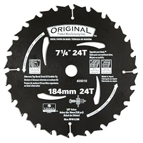 Original 00012 7-1 4-Inch 24 Tooth C3 Carbide Tooth Decking Circular Saw Blade by Original