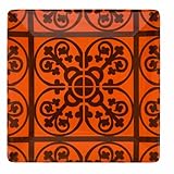 Working Class Studio Wrought Irony Dinner Plates, Orange, 10-Inch Square