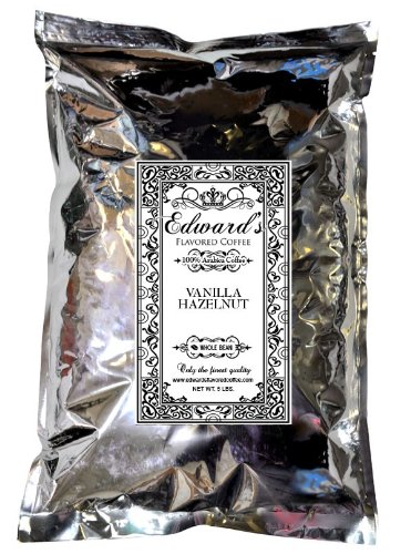 Edward's Vanilla Hazelnut Flavored Coffee 5 Pounds - Whole Bean