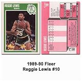 Fleer Boston Celtics Reggie Lewis 1989-90 Rookie Card