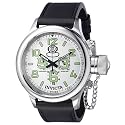 Mens Invicta Leather Russian Diver Chrono Swiss Date Watch 7001