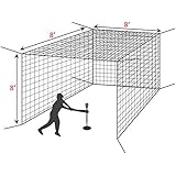 FORTRESS Baseball Batting Cage - The Best Value Cage Ideal for Soft Toss and Tee Hitting [Net World]