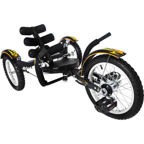 Mobo Mobito (Black) - Ultimate Three Wheeled Cruiser