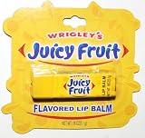 Wrigley's Juicy Fruit flavored Lip Balm in replica square gum pack shaped tube