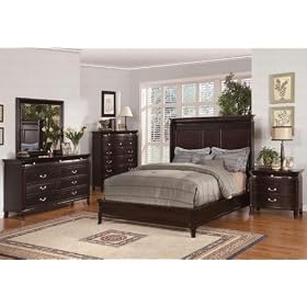 Manhattan ll Queen Bedroom Collection 4 Piece Group in Espresso Finish