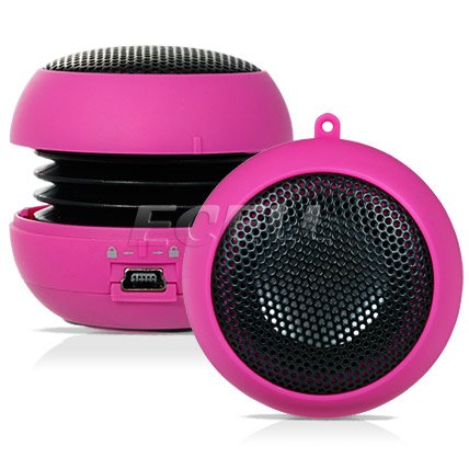 Ecell - PINK PORTABLE MINI SPEAKER FOR APPLE iPHONE 2G 3G 3GS, APPLE iPOD NANO TOUCH UK, iPOD CLASSIC SHUFFLE UK, ARCHOS PHILIPS LOGIC, SONY CREATIVE SAMSUNG, APPLE iPAD WIFI 3G