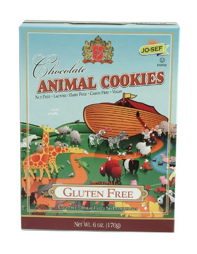 Jo-Sefs Animal Cookies, Chocolate, Gluten Free, 6-Ounce (Pack of 6)