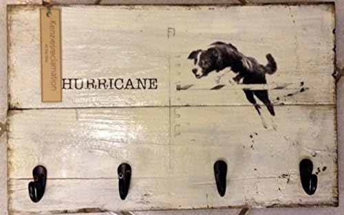 Personalized Rustic Pallet Wood Dog Leash Holder