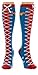 DC Comics Wonder Woman Faux Lace Up Knee High Socks