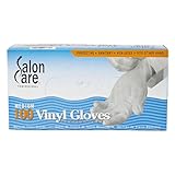 Salon Care Disposable Vinyl Gloves Medium