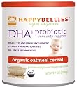HAPPYBELLIES Oatmeal Cereal, Organic, Contains DHA and Probiotics, 7-Ounce Containers (Pack of 6)