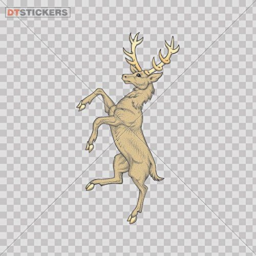 Sticker Deer durable Boat arms carpet empire wealth (30 X 16,1 Inches) Fully Waterproof Printed vinyl sticker