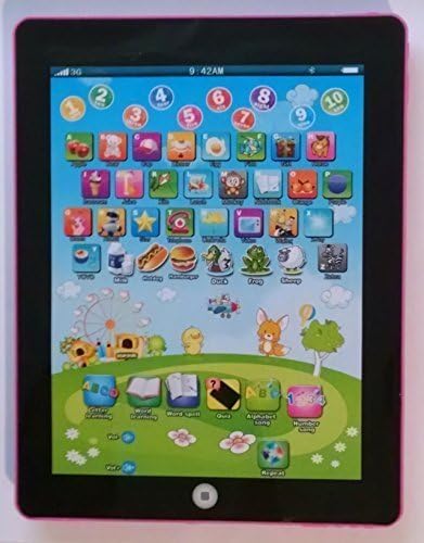 2015 2nd Generation Y-Pad Pink Color - English Educational Tablet (Learning Computer) For Children, Kids, Boys &amp; Girls by Jun Mao Toys