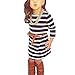 EGELEXY Summer Baby Girls Sleeveless Striped Dress Kids Casual Clothes Outfits