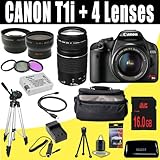 Canon EOS Rebel T1i 15.1 MP CMOS Digital SLR Camera with EF-S 18-55mm f/3.5 ....