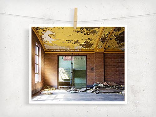 Colorful Vibrant Abandoned Urban Decay Architecture Photography Print