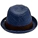 Peter Grimm Mens Navy Blue Depp Fedora Hat (XXL)