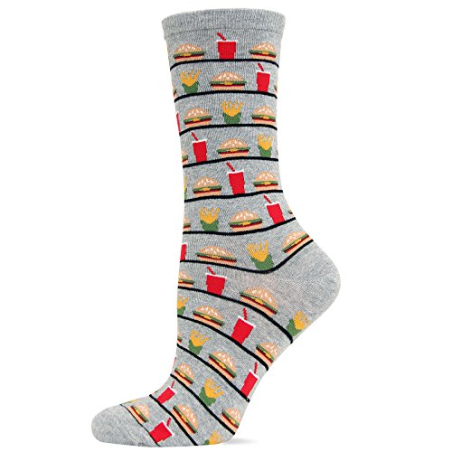 Hot Sox Originals Hamburger, Fries And Drink Trouser Sock , Gents , Medium