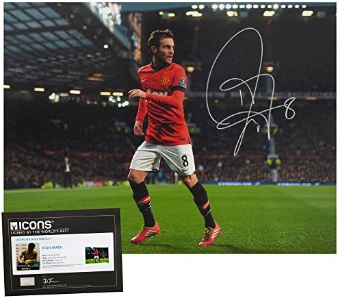 Juan Mata Signed Manchester United Old Trafford Photo - Deluxe Packaging - One Size