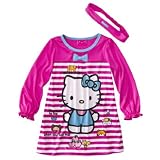Hello Kitty Toddler Nightgown and Hair Band Set (3T)