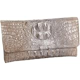 Jalda Croc-Embossed Brief Clutch