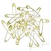 Box of 500 Big Safety Pins for Crafts and Fashion, Gold Color