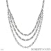 Roberto Coin 18K White Gold 0.01 CTW Ruby and 0.19 CTW Color G-H VS1-VS2 Diamond Ladies Necklace. Le