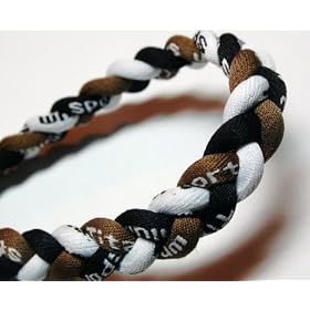 20 Brown White Black Titanium Sport Tornado Baseball Softball Necklace by 