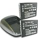Pro Power CGA-S007 CGA-S007A /1B PANASONIC Equivalent Lithium Ion Battery VALUE- 2 PACK & Home/ Car AC/ DC Charger COMBO for Lumix Digital Camera Models DMC-TZ1K and TZ3 ** Includes Euro Adapter Plug and MINI-TRIPOD **