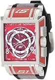 Invicta Men's 1450 S1 Chronograph Red Dial Black Polyurethane and Grey Nylon Watch