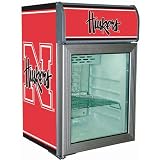 Nebraska Cornhuskers Glass Door Refrigerator