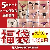 セクシーパンティー福袋 5点入り1240円 セクシーランジェリー パンティー女性 レディース 下着 パンツ ぱんつ パンティーセット Tバック ランジェリー セクシー系 ショーツ穴あき オープン 送料無料
