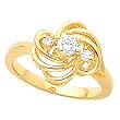 14K Yellow Gold Diamond Ring - 0.26 Ct.