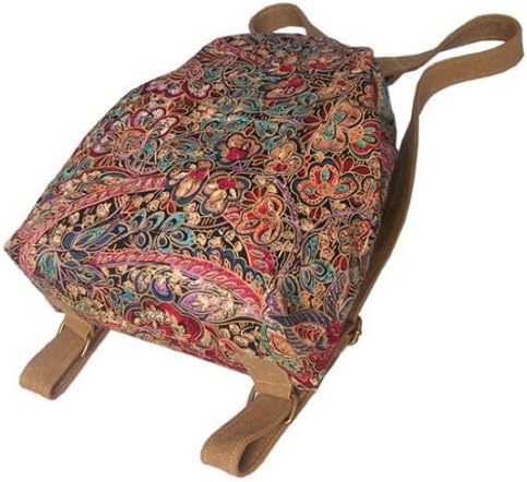 Black Butterfly Girl Travel Bagpack Bag Color Flower Pattern 015