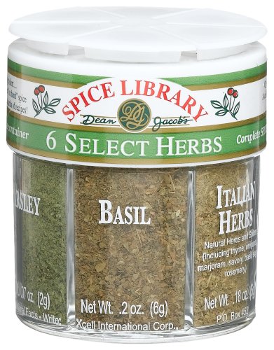 Dean Jacobs 6 Select Herbs, Regular, .76-Ounce Jars (Pack of 4) by Dean Jacobs