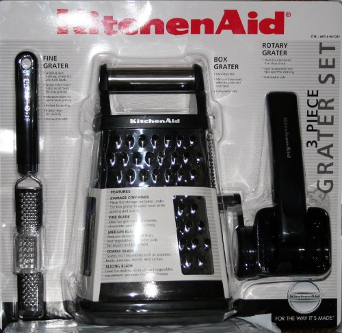 KitchenAid 3 Piece Grater Set - Black