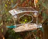 WILD BIRD WINDOW FEEDER WITH FATBALL HOLDER AND WATER BOWL
