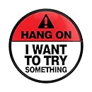 GoBadges CD0643 'HANG ON' Magnetic Grill Badge