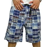 GURAMICCI O~` MADRAS PATCHWORK SHORT }hX pb`[N V[gpc GK09SM11-BLUE Y u[