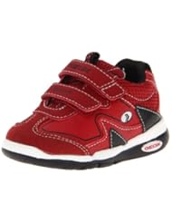 Shoes: Geox Crunnerboy8 Lighted First Walker (Toddler),Red/Black,20 EU(4.5 M US Toddler) - Geox